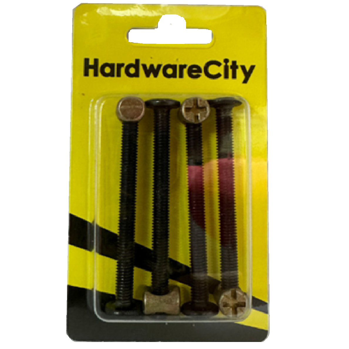 HardwareCity Furniture Bolt & Barrel Nut M6 X 60MM 4PC/PACK